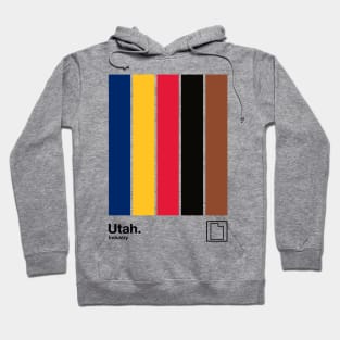 Utah Pride // Original Flag Aesthetic Colors Design Hoodie